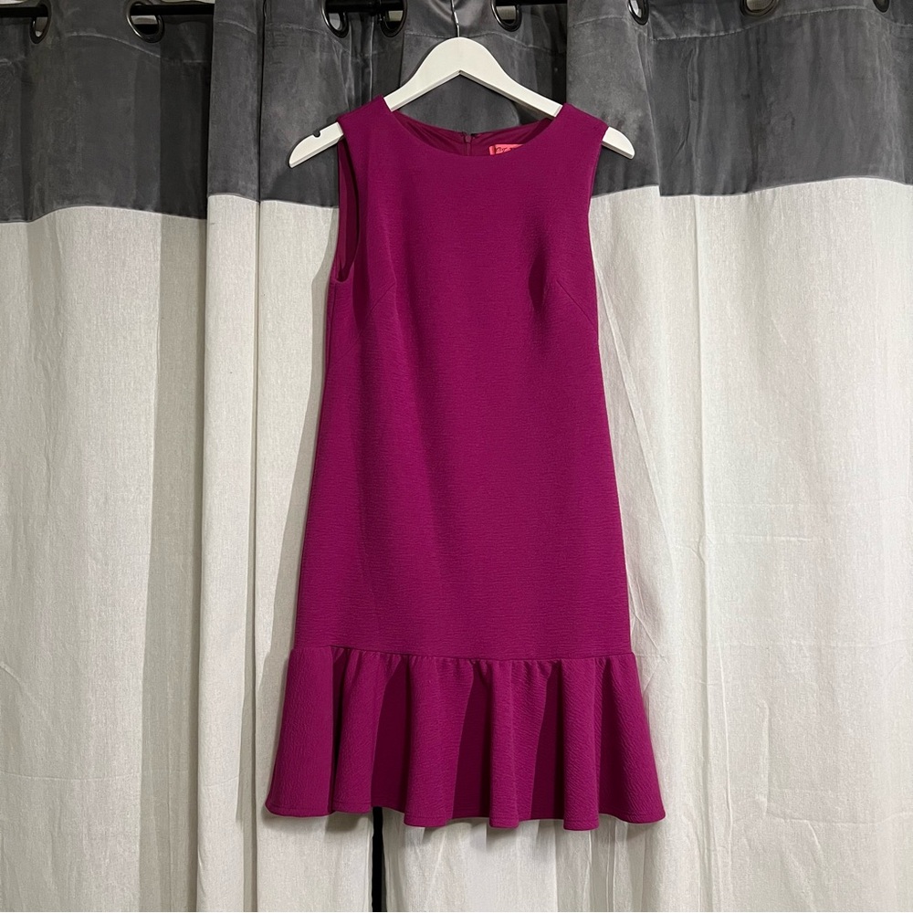 Betsey Johnson Pink Peplum Dress